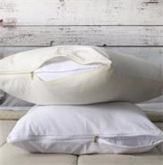 Funda De Almohada Con Cierre 0,80x0,50 Mts Blanca O Natural