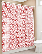 Cortina De Baño Doble Premium Venecitas