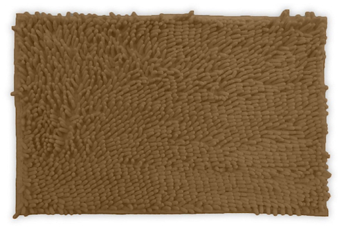 Alfombra Para Baño Shaggy Lavable Pelo Largo Tacto Soft