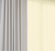 Cortina Black Out Engomada Campomayo + Voile 140x220