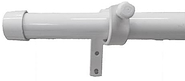 Barral Metalico Blanco O Negro 1,60 Mts Kit Soportes Armable