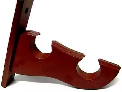 Soporte Doble Para Barral De Madera 33mm