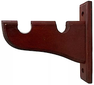 Soporte Doble Para Barral De Madera 22mm