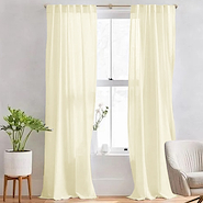 Cortina Voile Nevado Larga Cinta Fruncidora 1.40x2.10