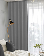 Cortina Black Out Lino + Voile Decoral
