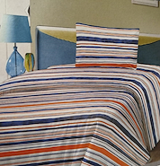 Juego de Sabana 1 1/2 Estampada 144 hilos 100% Cotton Touch