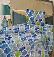 Juego de Sabana 1 1/2 Estampada 144 hilos 100% Cotton Touch