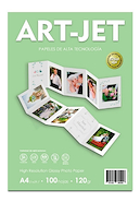 ART-JET  Papel Fotografico Brillante A4 120Gr X100u