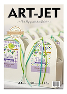 ART-JET  Papel Adhesivo Brillante A4 115Gr X100u
