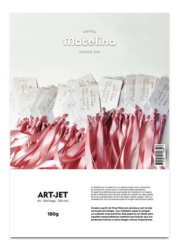 ART-JET  Matelina Simple Faz 180Gr X100u A4