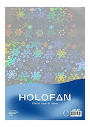 ART-JET HOLOFAN Papel holográfico Copo de Nieve A4 x20u