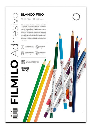 ART-JET  Filmilo Adhesivo Blanco Frio A4 x20u