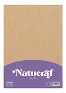 ART-JET Natucraf Papel kraft adhesivo 80gr A4 x20u LATTE