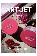 ART-JET  Papel Fotográfico Canvas Cuerina Clasica x50u 230gr