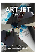 ART-JET  Papel Fotográfico Canvas Tramado Algodon x50u 230gr