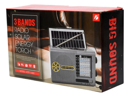 BIGSOUND KTF-1480 RADIO AM FM CON CARGA SOLAR