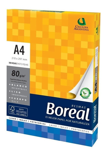 BOREAL A4 Resma Boreal A4 75gr