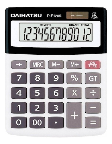 DAIHATSU D-E1205 Calculadora 12 digitos