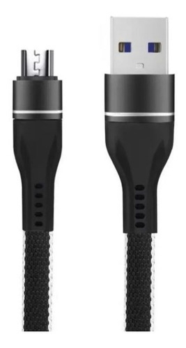 GENERICO RC191 Cable USB - Micro USB Mallado tela chato