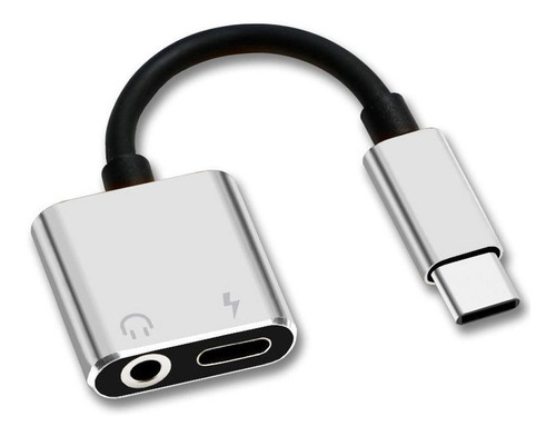 GENERICO MY034 Adaptador Audio Usb Jack 3.5 Auxiliar TIPO C