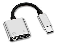 GENERICO MY034 Adaptador Audio Usb Jack 3.5 Auxiliar TIPO C