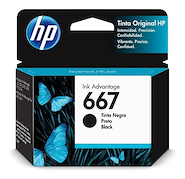 HP 667 Cartucho 667 Original - Negro