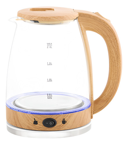 KANJI KJH-PE15001M pava matera de vidrio simil madera 1.5lt
