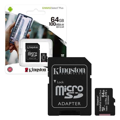 KINGSTON SDCS2/64 microSD Canvas Select Plus 64GB