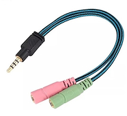 KOTION EACH MINIPLUG-SPLITTER-1CHF-2CHM-1 Adaptador  Miniplug Audio 3.5mm