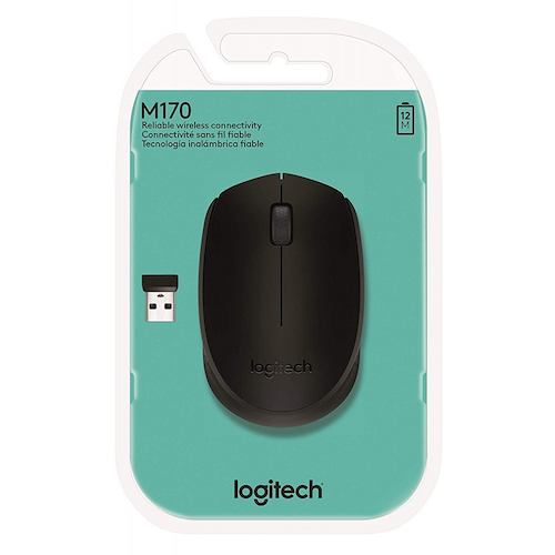 LOGITECH M170 Mouse inalámbrico Negro