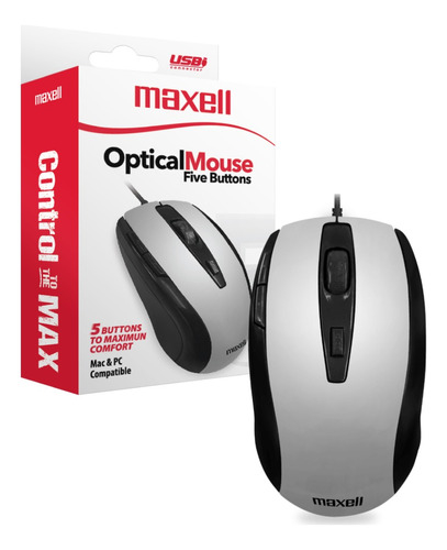 MAXELL  MOUSE OPTICO 5 BOTONES
