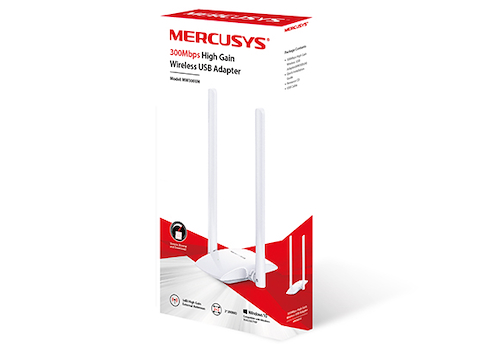MERCUSYS MW300UH Adaptador WI-FI 2 antenas 300mbps usb