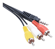 NETMAK NM-C32 CABLE 3 RCA A MINI PLUG 3.5MM