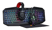 NOGA NKB-403 COMBO 4 EN 1 TECLADO-MOUSE-AURICULARES-MOUSEPAD