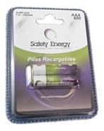 SAFETY ENERGY AAA850 Blister x 2 Pilas recargable Energy - 850mAh - 1.2V - AAA