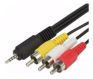 SEISA MYE-1106 Cable de Miniplug 3.5 a 3 RCA de 1.5mt