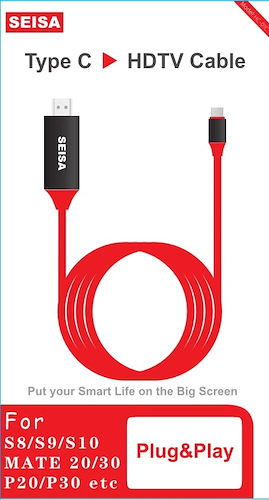 SEISA HC-01 c Cable HDMI - Tipo C Audio  Video 2m