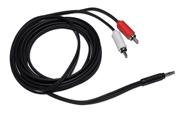 SEISA MYE-1230 Cable de Miniplug 3.5 a 2 RCA - 3M