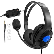 SEISA PS4-DE Auricular Con Micrófono para PS4 Blister Azul