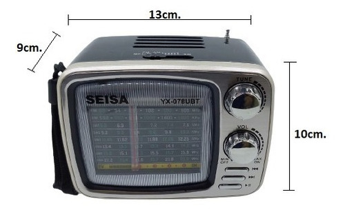 SEISA YX-078UBT Parlante portatil radio y lector de tarjeta