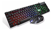 SEISA CMK-188 Kit combo iluminado teclado y mouse con cable