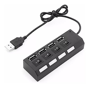 SEISA CTQ-H010 Hub USB 4 puertos con switch ON-OFF