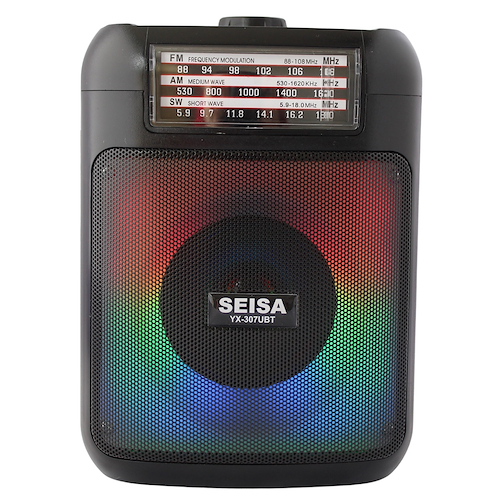 SEISA YX-307UBT Parlante bluetooth radio - tarjeta - usb con luces