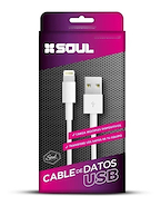 SOUL USB-IPH5BL Cable lightning 1 metro