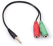 SOUL ADAP-H02 Adaptador 3.5mm hembra x2 a mic+auri