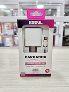 SOUL CVJ'PD20WL Cargador tipo C + cable tipo C a Lightning 20W