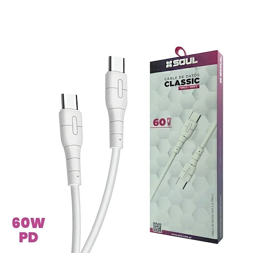 SOUL USB'PD60TT Cable usb C a C 60w