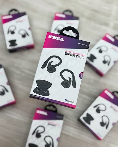 SOUL AUR'TWSS100NE Auriculares Inalambricos SPORT100