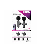 SOUL MIC-C2T Microfono corbatero inalambrico x2 con ficha tipo C
