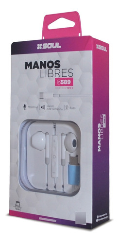 SOUL S589 Auricular con ficha tipo c